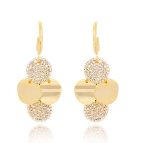 Stylish Metal Disc Tassel Earrings - Elegant, Luxury & High-End Design for WomEn