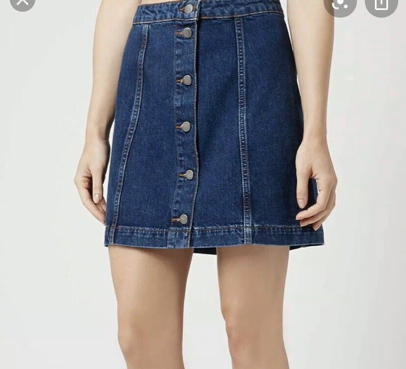 topshop denim skirt