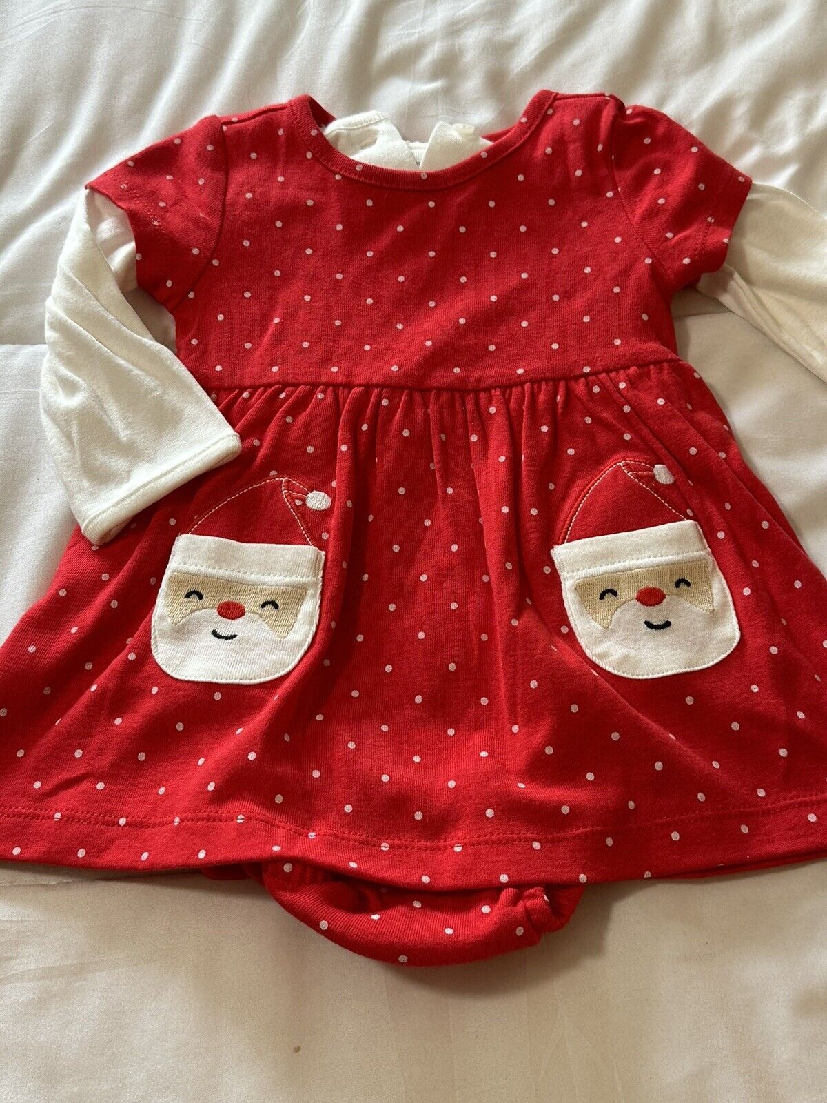 🎄 New Baby Girls Girl  Size 6 month Carter Holiday Christmas Outfit Lot Set