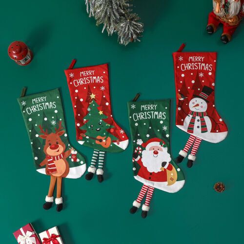 Christmas Socks Christmas Tree Pendant Decoration Gift Bag Home Decoration Xmas