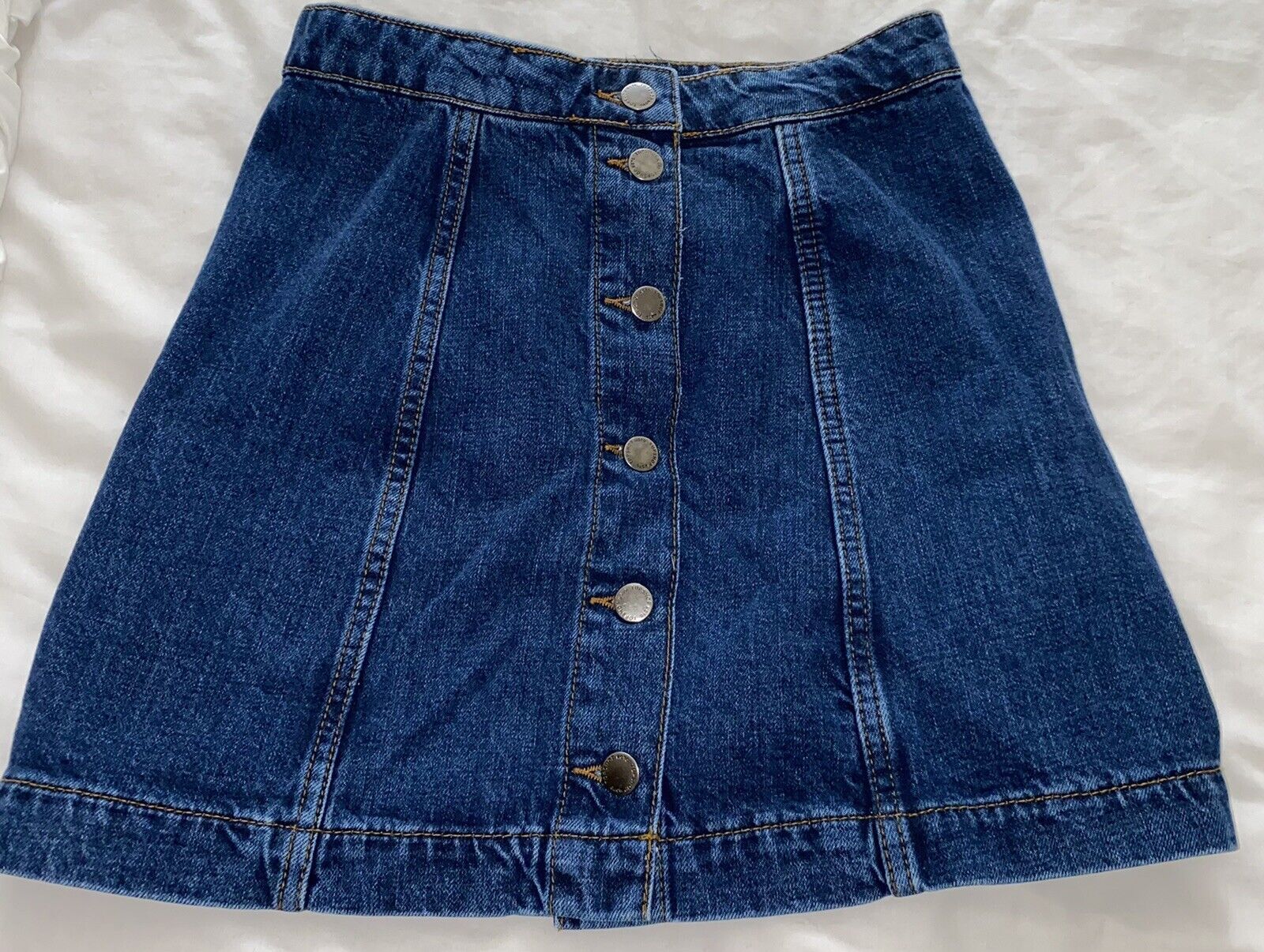 topshop denim skirt