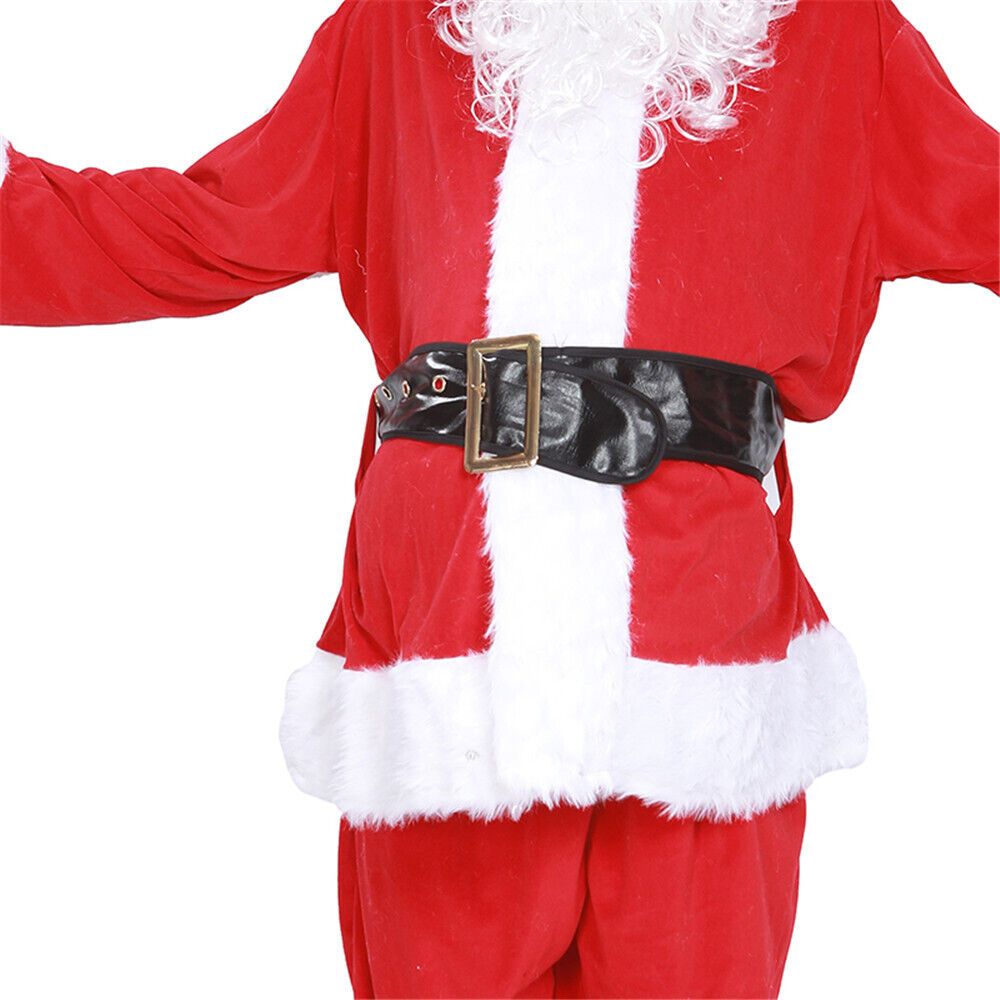 Santa Claus Costume Adult Suit Christmas Outfit Fancy Dress US Shipping