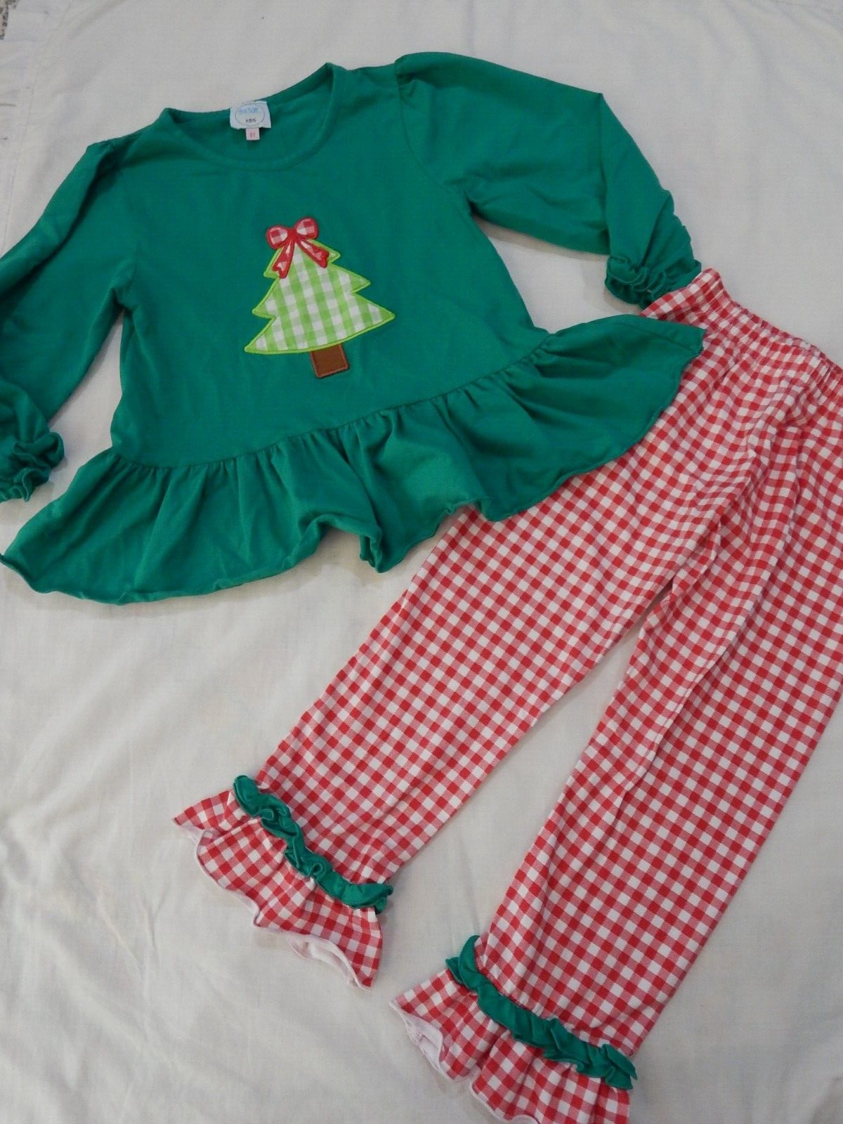 Sugar Dumplin Kids Boutique Girls 5T Christmas Outfit Set ADORABLE!