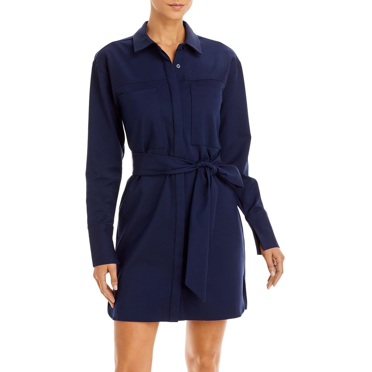 Good American Womens Collared Mini Work Shirtdress BHFO 8423