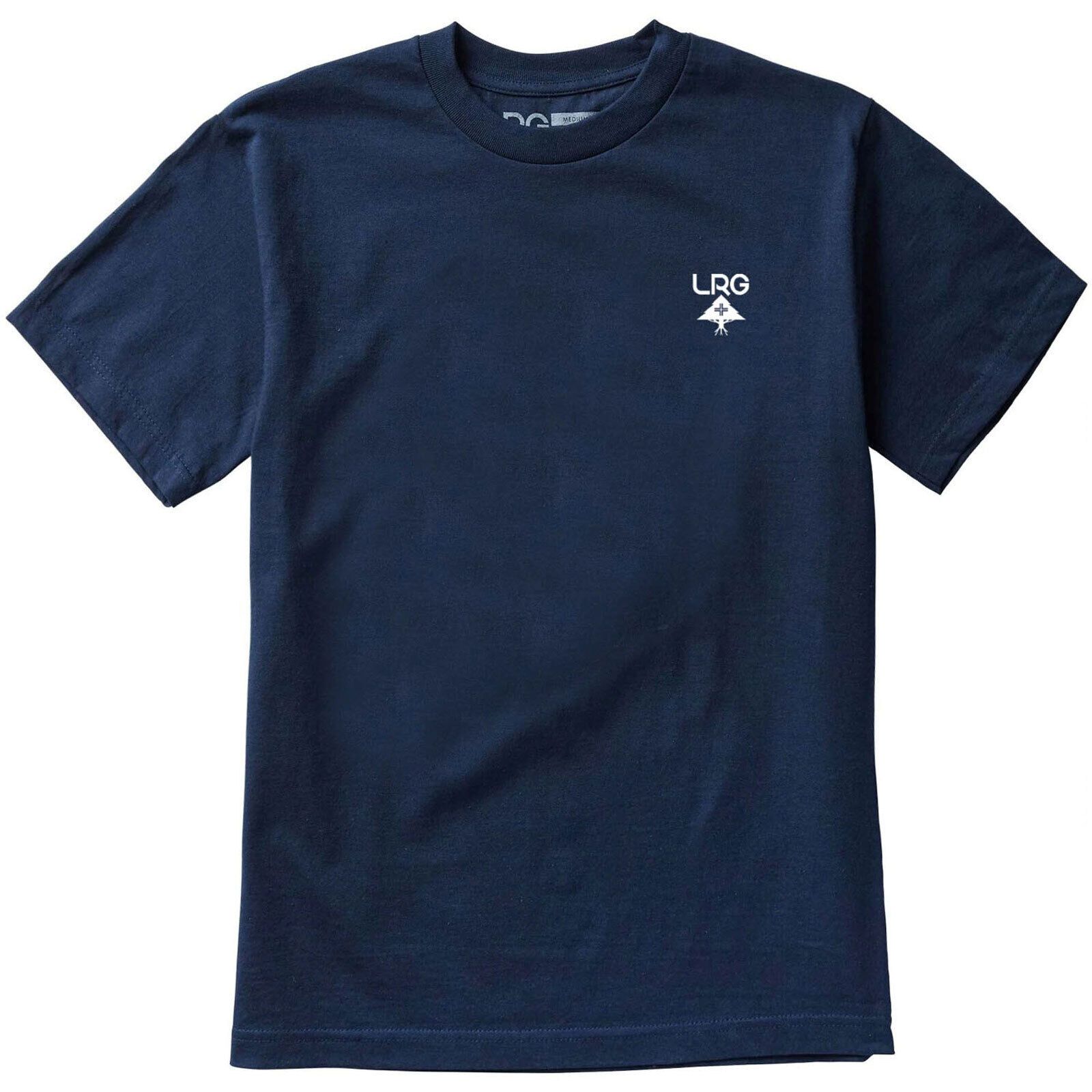 LRG Men's Logo Plus Navy Short Sleeve T Shirt Clothing Apparel Skateboarding