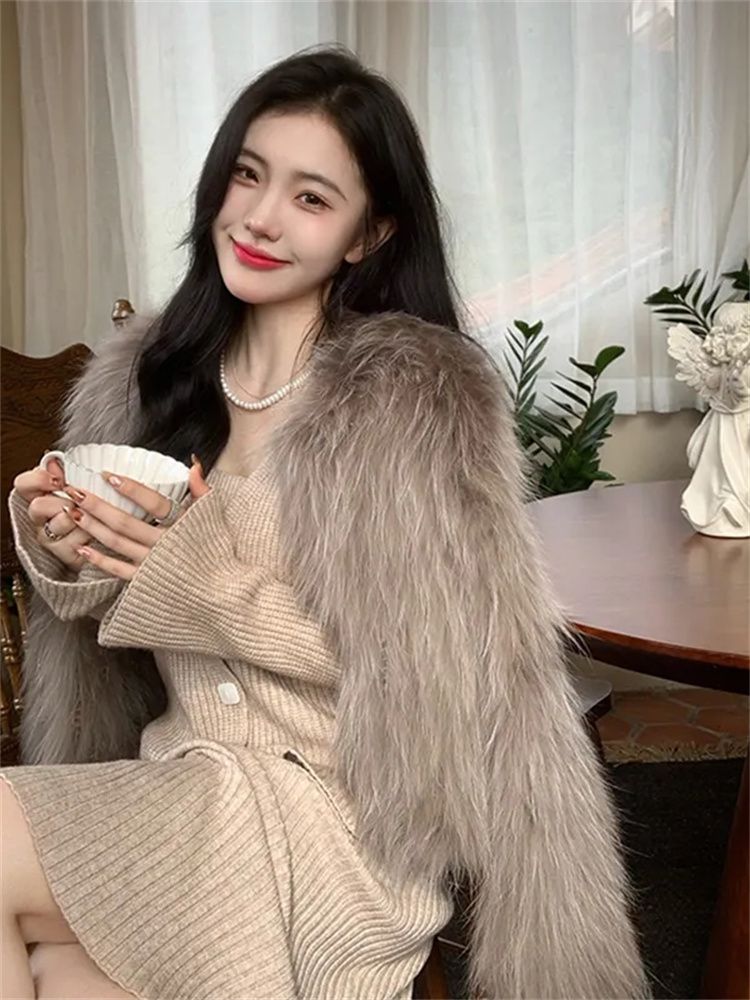 2023 Autumn and Winter Temperament Socialite Xiaoxiang Style Suit Skirt Women's High-end Knitted Top Dress Two-piece Set