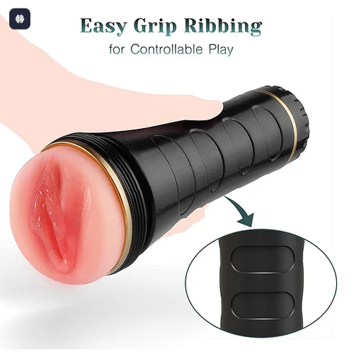 Pocket Masturbator with Vibration Function and Realistic Textured Vagina Pussy-Classic Hot Sale