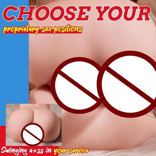 Silicone buttock half-body mold for men