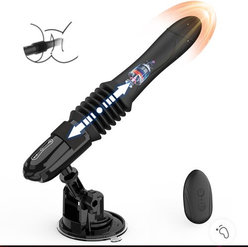 10-in-1 Automatic Telescopic Massage Vibrating Dildo Sex Toy for Men and Women