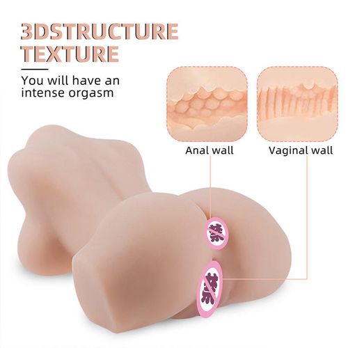 Crossed-leg half-body realistic doll male buttock masturbator masturbator cup