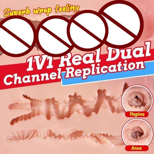 Silicone buttock half-body mold for men