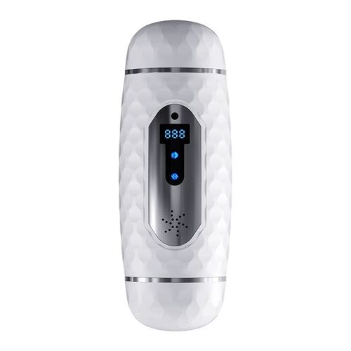 Automatic Sucking Male Masturbators Cup with 9 Suction & 10 Vibrating & Heating Sex Toys (Hands Free Pocket Pussy)