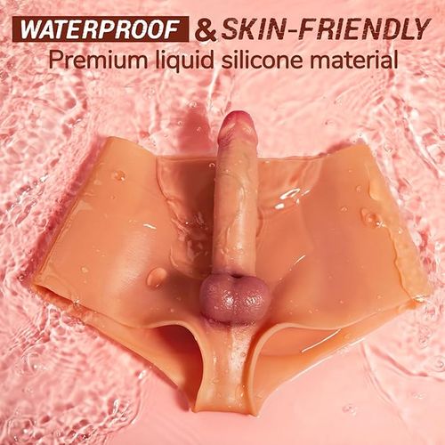 Realistic Female Masturbation Toy for Adults and Couples, Netphi Strapped Soft Silicone G-Spot Stimulator,100% Waterproof