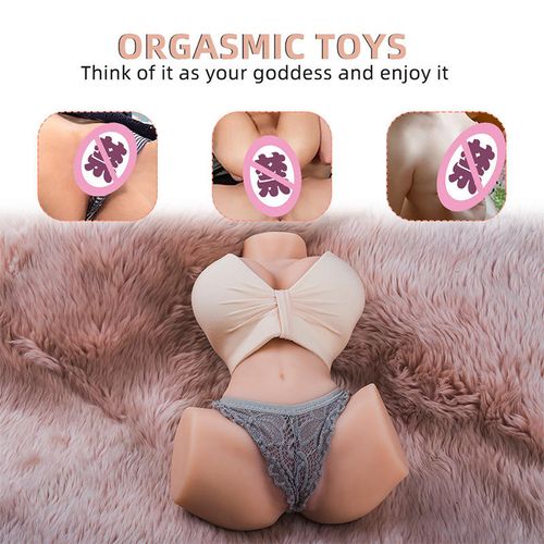Crossed-leg half-body realistic doll male buttock masturbator masturbator cup