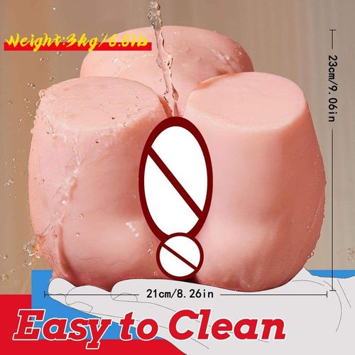 Silicone buttock half-body mold for men