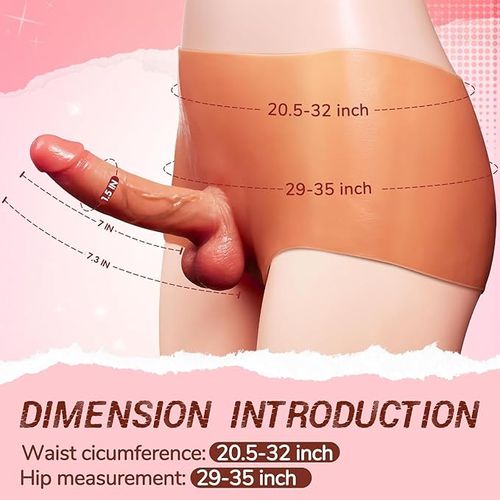 Realistic Female Masturbation Toy for Adults and Couples, Netphi Strapped Soft Silicone G-Spot Stimulator,100% Waterproof