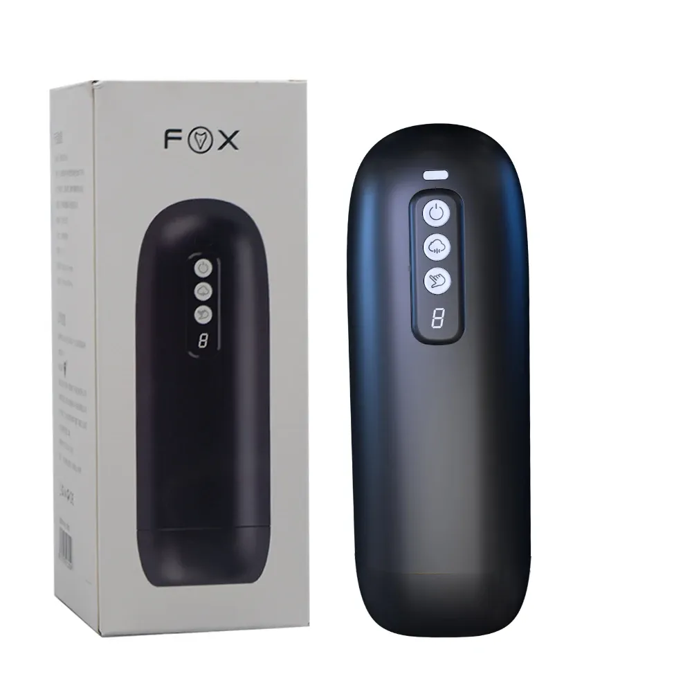 Multifunctional male masturbator with heating, voice control, rotation and automatic thrusting