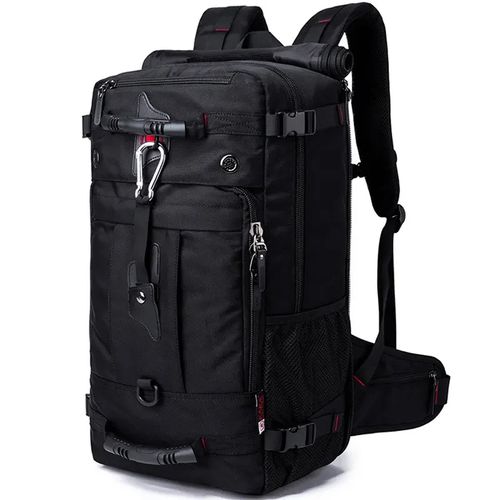 Mochila de viagem multifuncional em tecido Oxford com fecho de senha anti-roubo e grande capacidade para atividades ao ar livre, mochila de escalada e montanhismo