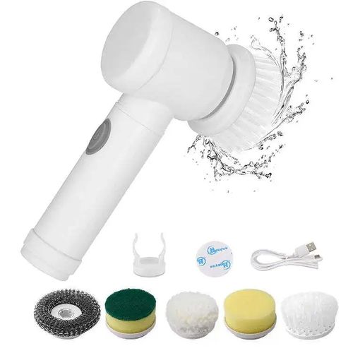 Escova elétrica recarregável sem fios para limpeza de pavimentos, pavimentos, carros, banheiras, azulejos, casa, cozinha, duche
