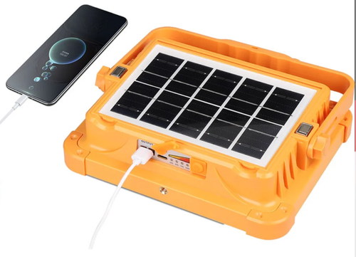 Luz de carregamento solar extra grande de 4000 W, luz de campismo para exterior, luz de emergência portátil para casa e telemóvel