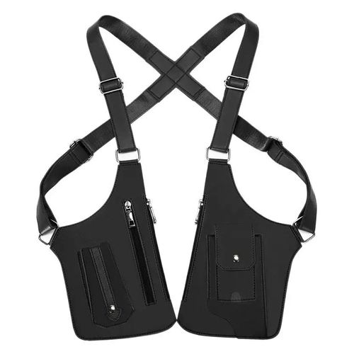 Venda imperdível bolsa tiracolo em pele estilo retro, impermeável, prática, portátil, para armas, unissexo, casual, anti-roubo, para telemóvel