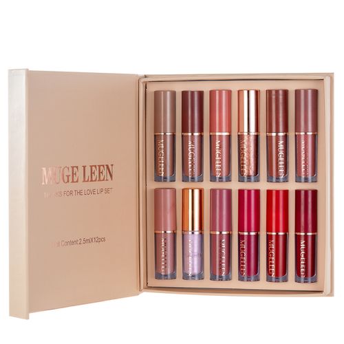 Lip gloss conjunto de 12 peças