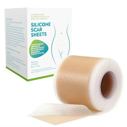 Adesivo de silicone hipoalergénico para cicatrizes