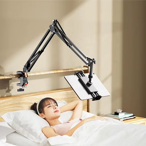 Aluminium Mechanical Tablet Stand with 360 Degree Rotation