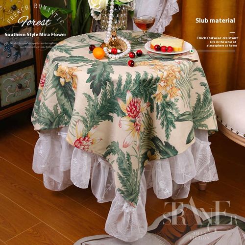 🌲discount offer🌲Elegant French Luxe Tablecloth - Versatile Cover for Round and Square Tables, Coffee Tables