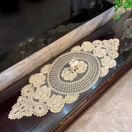 🔥50% discount🔥Elegant Tulle Embroidered Table Runners and Protective Covers for Furniture