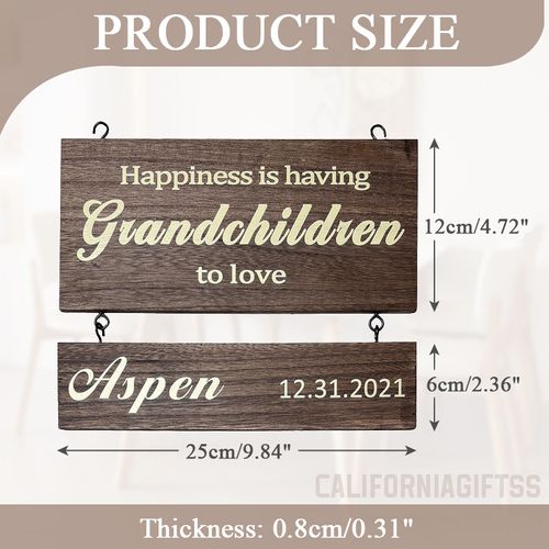 🎄Christmas Promotion-40% OFF🎄Personalized Grandkids Hanging Decor Sign 复制 复制