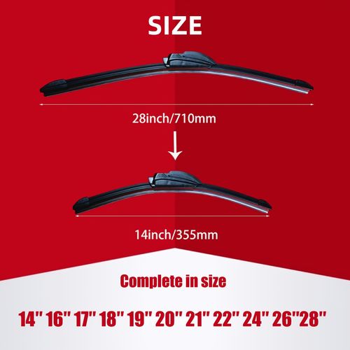 6-layer rubber blade windshield wiper