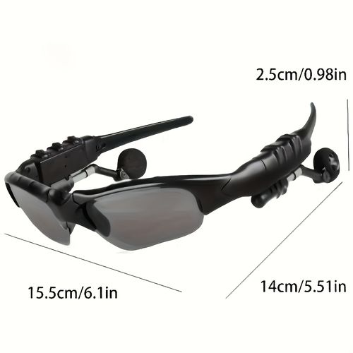 Bluetooth earphones, sunglasses