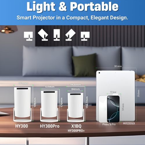 4K Rechargeable Projector