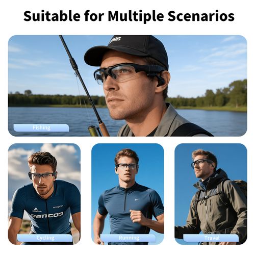 Bluetooth earphones, sunglasses