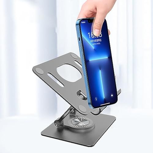 🔥🔥🚀Best Selling Aluminum Alloy 360 Rotation Portable Foldable Laptop Stand Adjustable Height Metal Stand for Laptop and Tablet