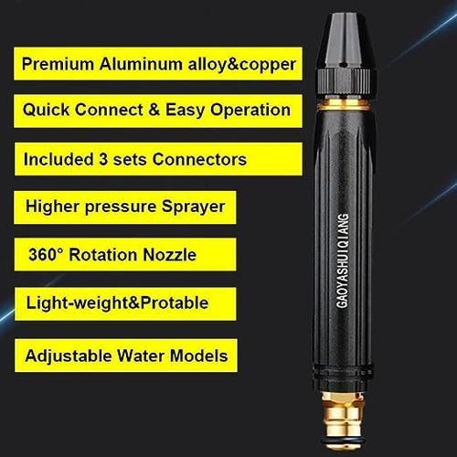🔥🔥Summer Clearance🔥🔥--High Pressure Water Spray Gun Nozzle , Car & Bike Wash – Adjustable Nozzle Spray Water Gun, Water Jet Hose Nozzles Pipe For Gardening, Window Cleaning Water Nozzle, Gardening water sprayer gun