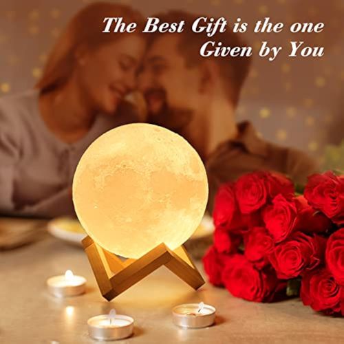 🔥🔥🔥🔥Hot Selling Night Light 3D Printing Moon Lamp Kids Children 8cm for Bedroom Table Lamps Home Decor Luxury Lights Decoration