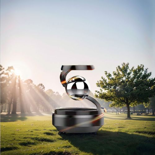 Luxury Trending Solar Energy Rotating Ball Car Aromatherapy Interior Accessories Dashboard Vehicle Perfume Decoration