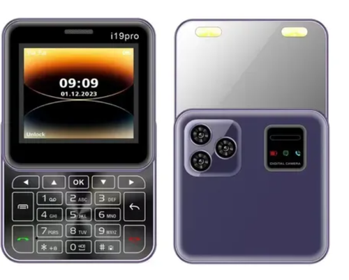 🏆🏆i19 Pro Rotate Phone 2.4 Inch Screen Plating Bezel MTK Motherboard GSM2G Network 🎁🎁