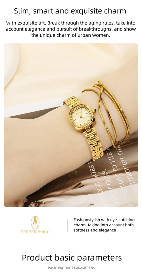 🔥🔥Hot Sale - Business Quartz Ladies Watch Waterproof Hand Clock Tungsten Steel Strap for Women Watches