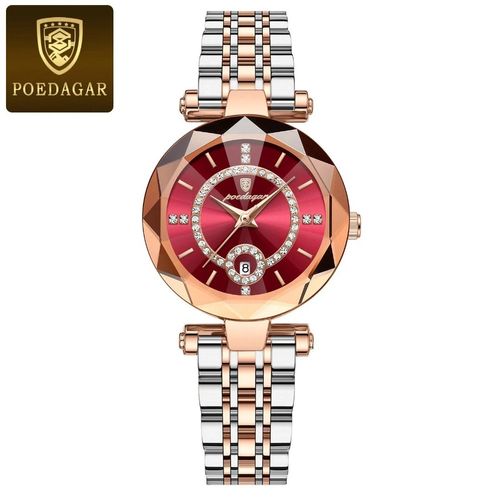 🔥🔥POEDAGAR Luxury Watch For Woman High Quality Diamond Ladies Quartz Watch Waterproof Date Stainless Steel Women Watches 🔥