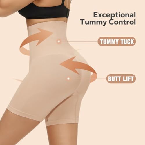 🔥High-Waisted Tummy Control and Butt Lifting Shapewear - Seamless and Breathable