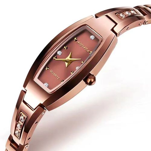 Business Quartz Ladies Watch Synthetic Sapphire Mirror Waterproof Hand Clock Tungsten Steel Strap for Women Watches