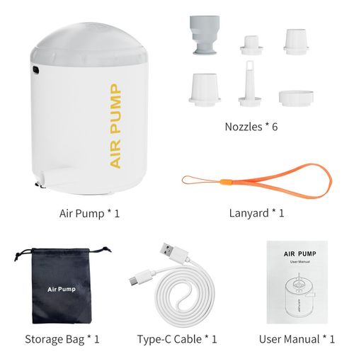 Portable air pump, inflation and suction