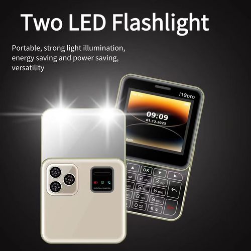 🏆🏆i19 Pro Rotate Phone 2.4 Inch Screen Plating Bezel MTK Motherboard GSM2G Network 🎁🎁