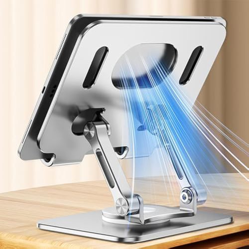 🔥🔥🚀Best Selling Aluminum Alloy 360 Rotation Portable Foldable Laptop Stand Adjustable Height Metal Stand for Laptop and Tablet