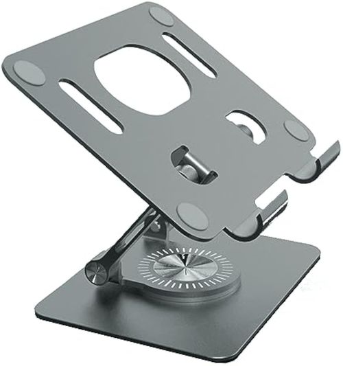 🔥🔥🚀Best Selling Aluminum Alloy 360 Rotation Portable Foldable Laptop Stand Adjustable Height Metal Stand for Laptop and Tablet