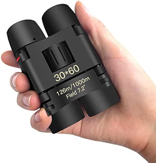 Mini Binoculars,XVZ 30x60 Portable Pocket Foldable Binoculars with Multi Blue Coated and Waterproof for Bird Watching,Mountaineering,Outdoor Hunting,Hiking Travel,Concert,Watching Performances