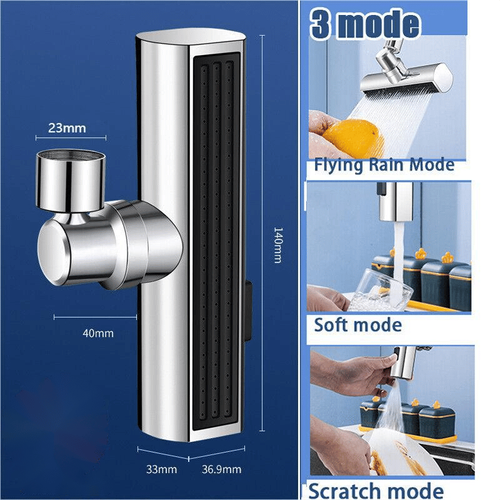 🔥3 in 1 360° Waterfall Kitchen Faucet